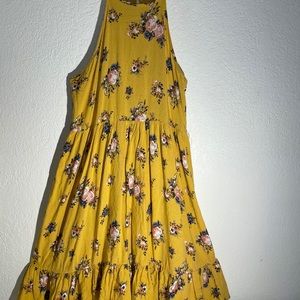 Yellow Summer-y Floral Dress
